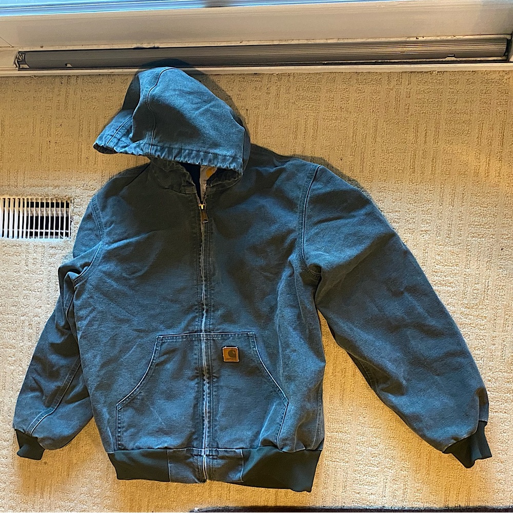 Vintage Carhartt Green Hooded Jacket